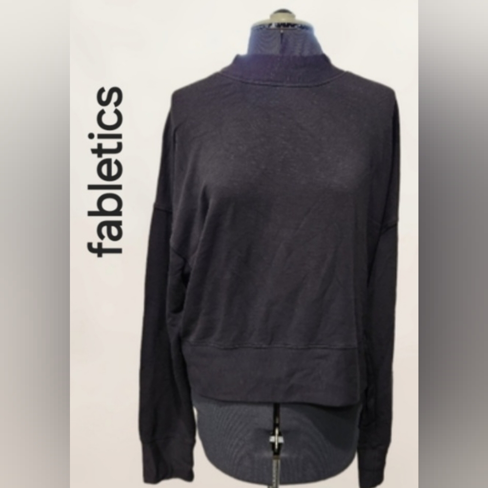 Fabletics charcoal grey sweatshirt women's size XL